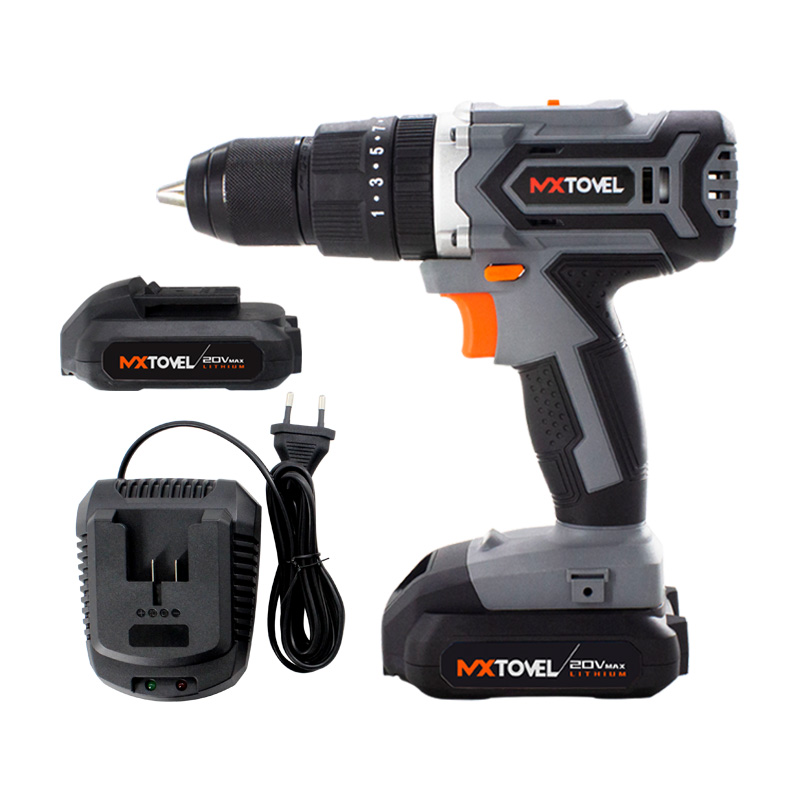 20V Cordless Hammer Drill Combo Tools Kit Set with Lithium Battery