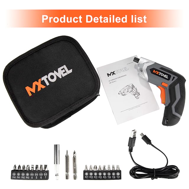 Electric Screwdriver Drill Set 3.6V LED Cordless Screw Driver