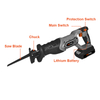 20V Cordless Reciprocating Saw Power Tools