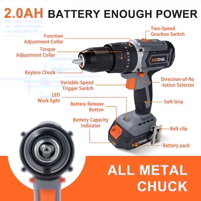 20V Brushless Hammer Drill