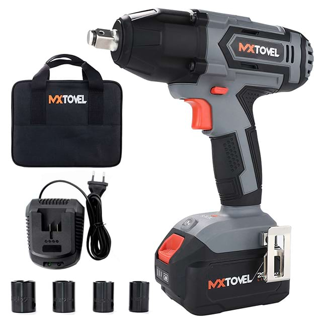 High Torque Lithium Battery Cordless Impact Wrench Electric Power Tools